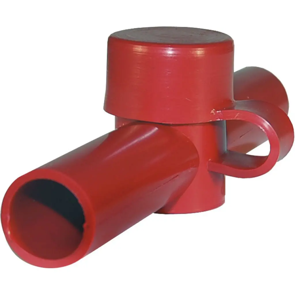 Blue Seas Systems Red Dual Entry Cablecap Stud 1