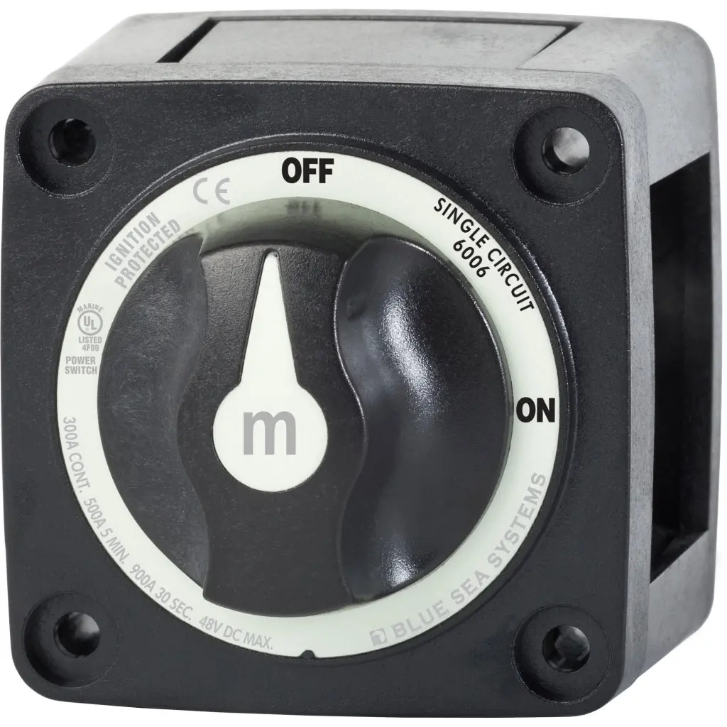 Blue Sea 6006200 Mini On-Off Battery Switch-Black 1