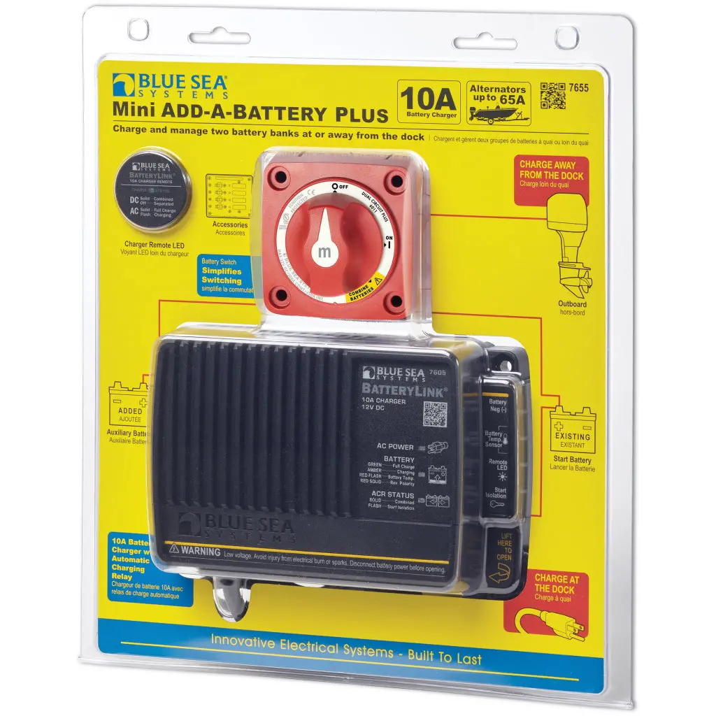 Blue Seas Systems 65A Mini Add-A-Battery Plus Kit 1