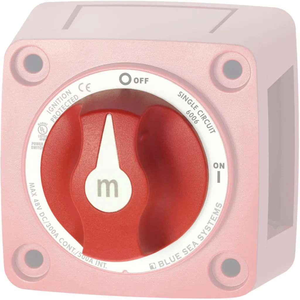 Blue Seas Systems Red Battery Switch Spare Knob 1