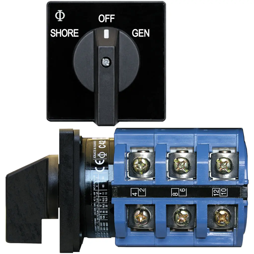 Blue Seas Systems Off + 2 Pos. Ac Rotary Switch 1