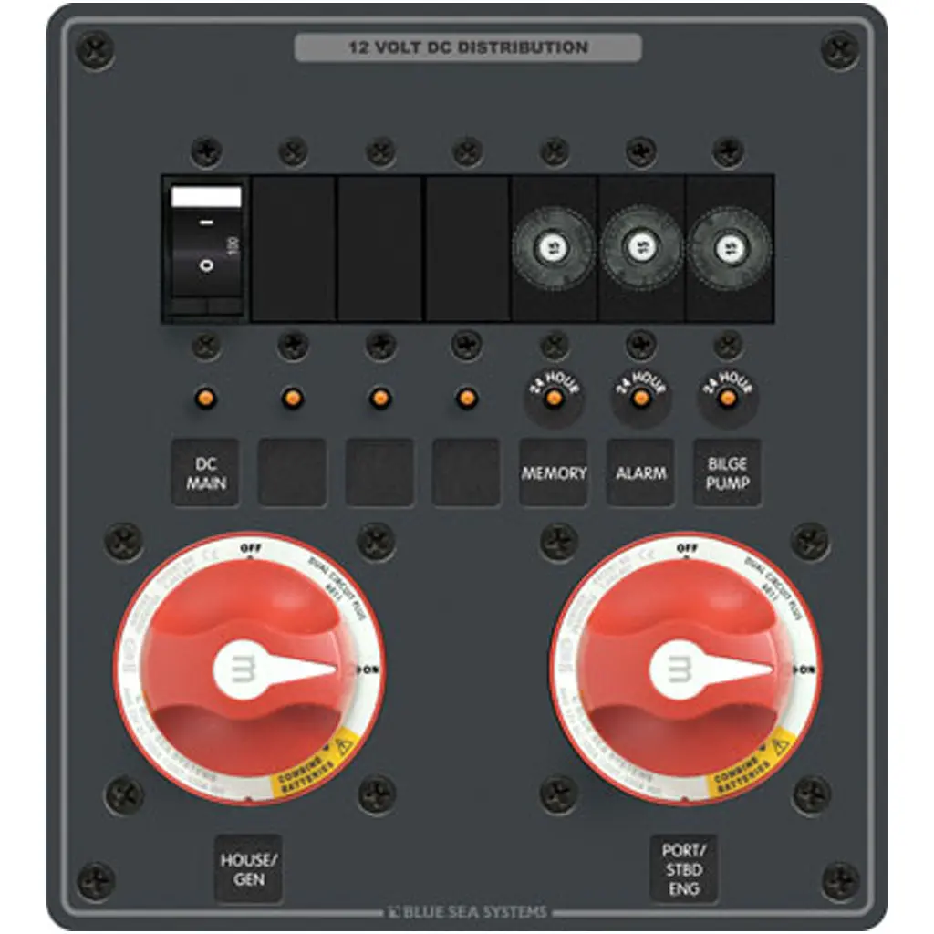 Blue Seas Systems Triple Battery Management Panel 1