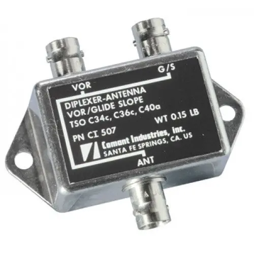 Ci 507 Vor/Gs Diplexer | 108–118 Mhz & 329–335 Mhz, Bnc 1