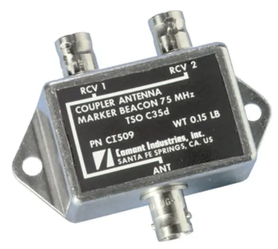 Marker Beacon Antenna Coupler/Bnc Female Connector, 75 Mhz, 50 Ohms 1