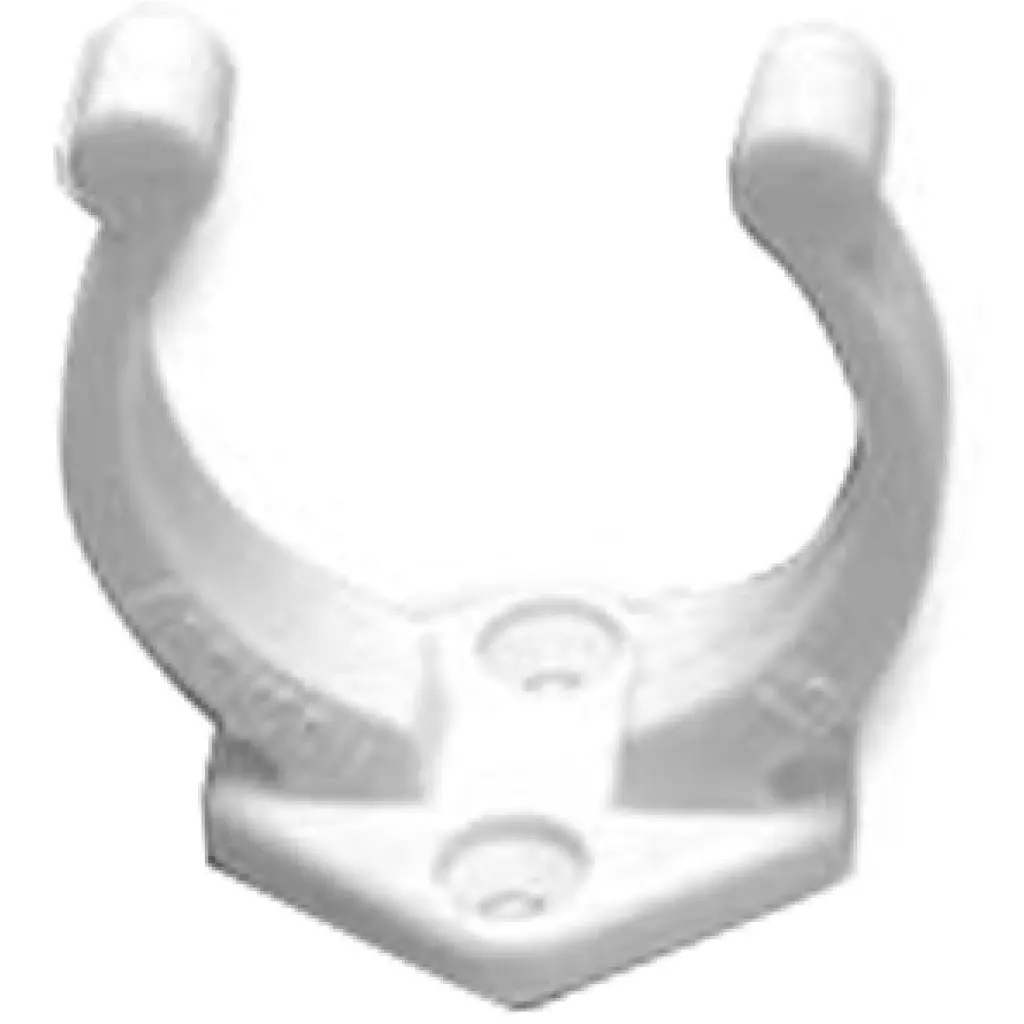 White Pole Clip 1-3/8" To 1-5/8" - Pair 1