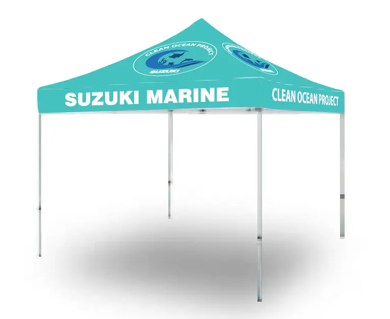 Clean Ocean Custom Dealership 10X10 Pop-Up Canopy Tent 1