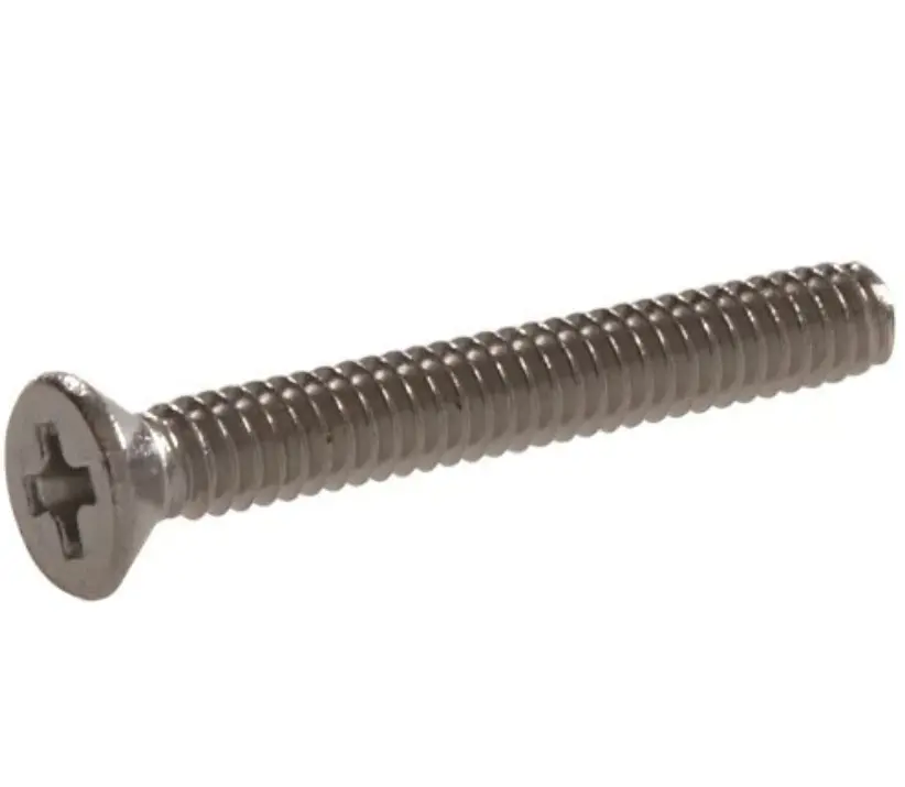 Hillman 1/4 X 1" Flat Head Machine Screws Phillips Drive Stainless Steel - 100 Pack 1