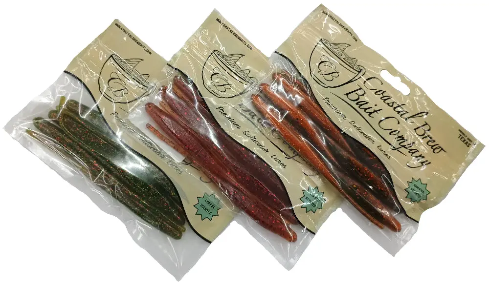 Coastal Brew "Dart" Soft Lures - 5" & 6" 1