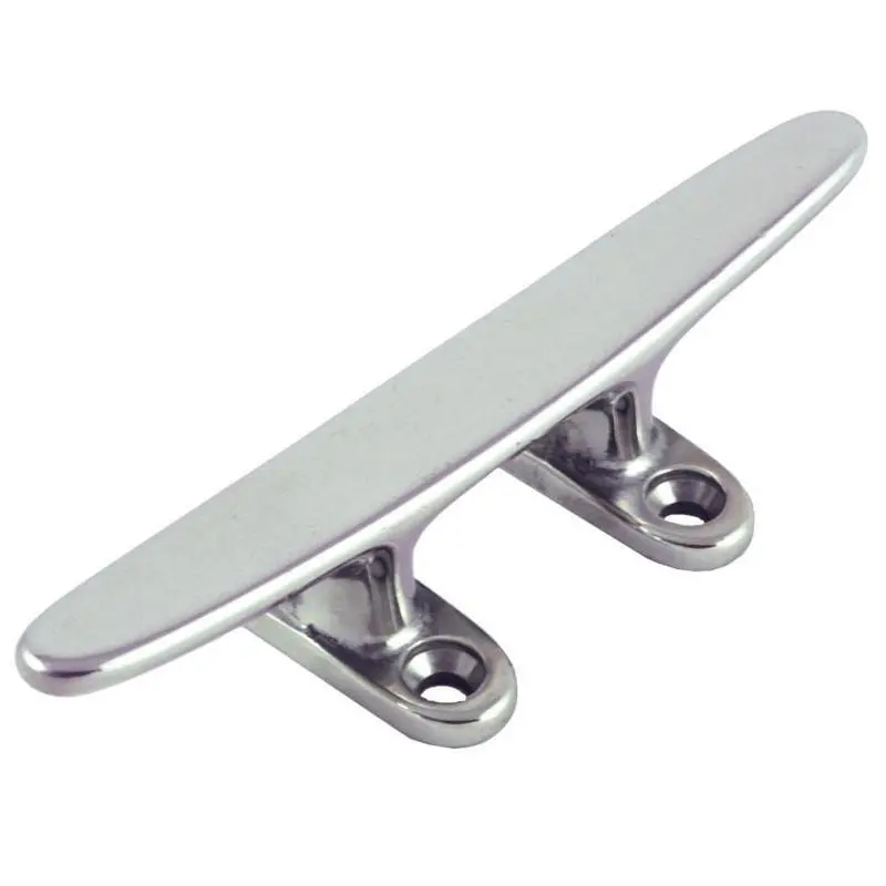 Proboat Stainless Steel Cleat - 4 Hole Low Flat 1