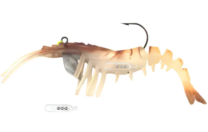 Vudu Rattler Shrimp 3.5" Pre-Rigged Soft Lures - 2 Pc. 1