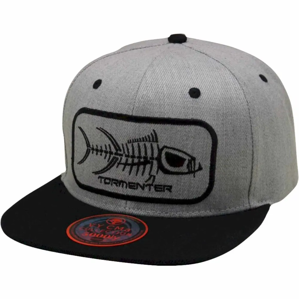 Tormenter Gray Embroidered Logo Flat Bill Hat 1