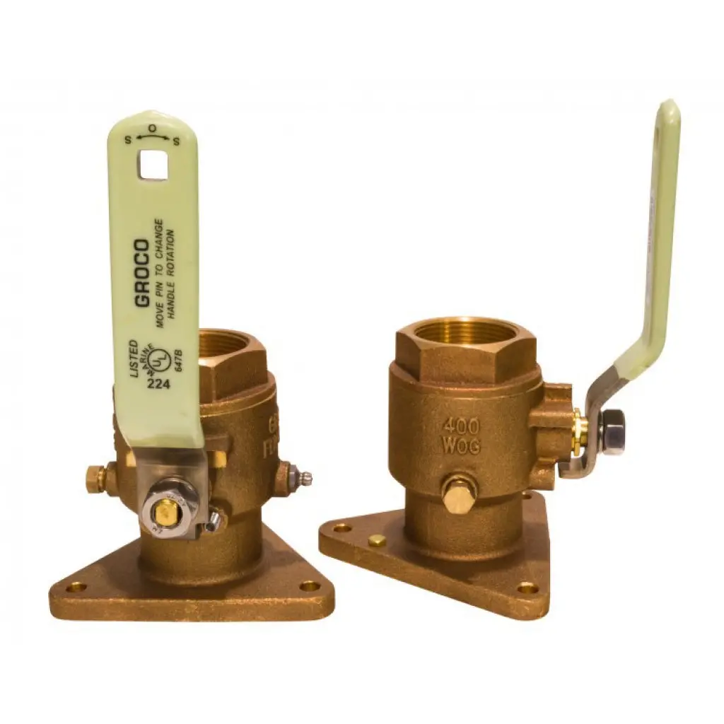 Groco 1" Tri-Flange Seacock 1