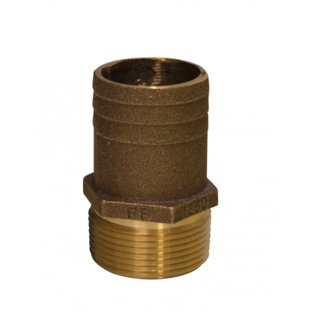 Groco Bronze Adapter Tailpipe 3/4" Npt To 1" Barb 1