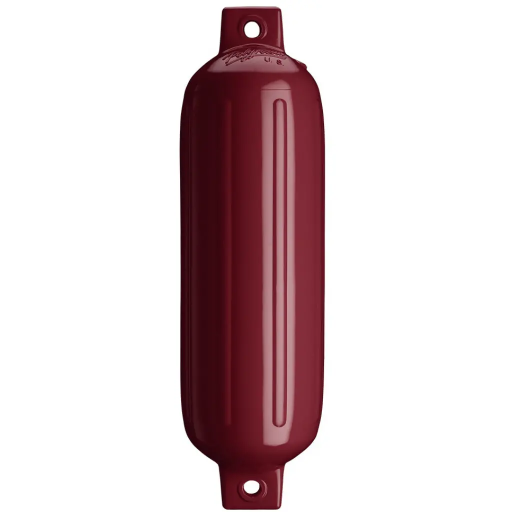 Polyform Twin Eye Fender - 6.5" X 23" Burgundy 1