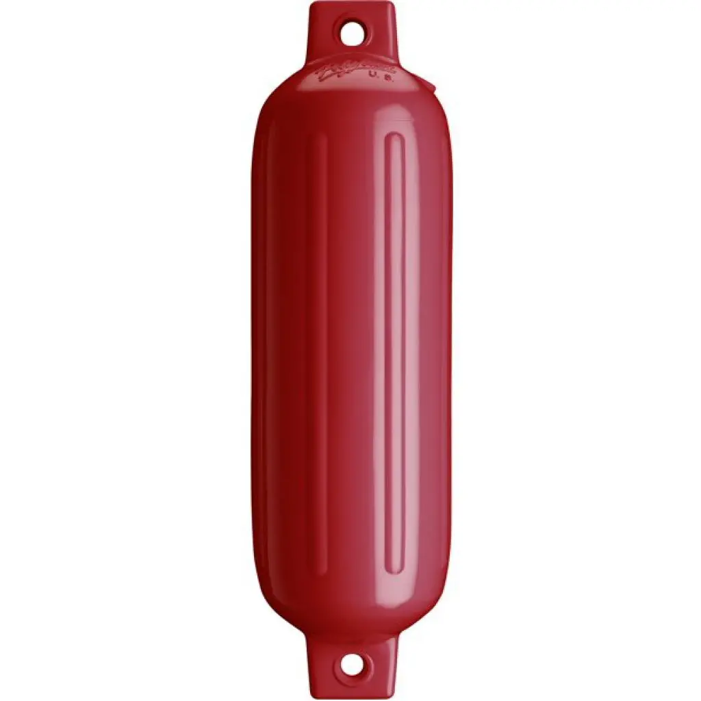 Polyform 6.5" X 23" Classic Red Twin Eye Fender 1