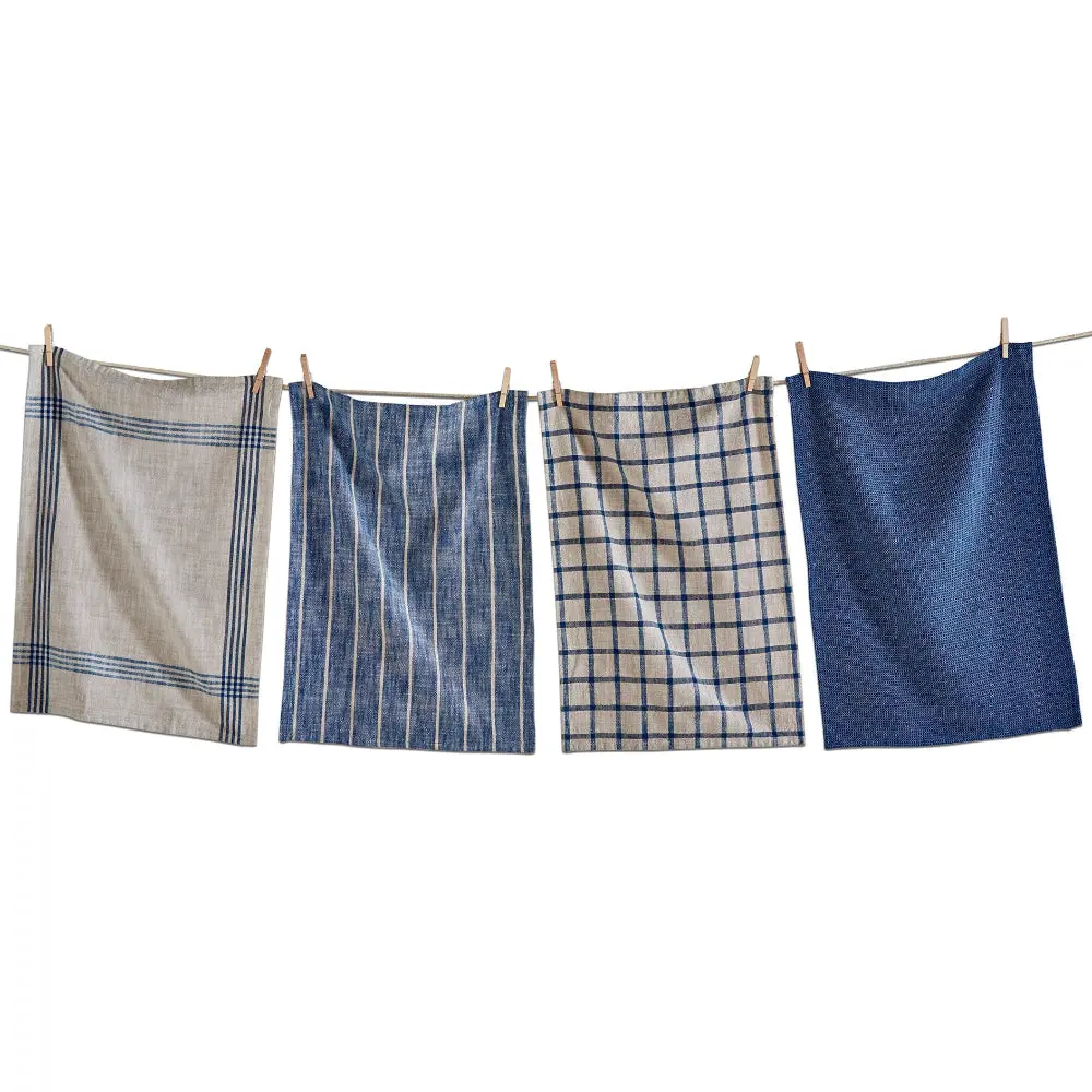 Blue Canyon Woven Cotton Dishtowels - 4 Pc. 1