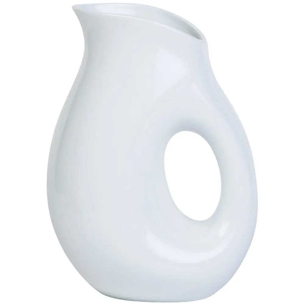 Tag Whiteware Porcelain Oval Pitcher - 9.75" 1