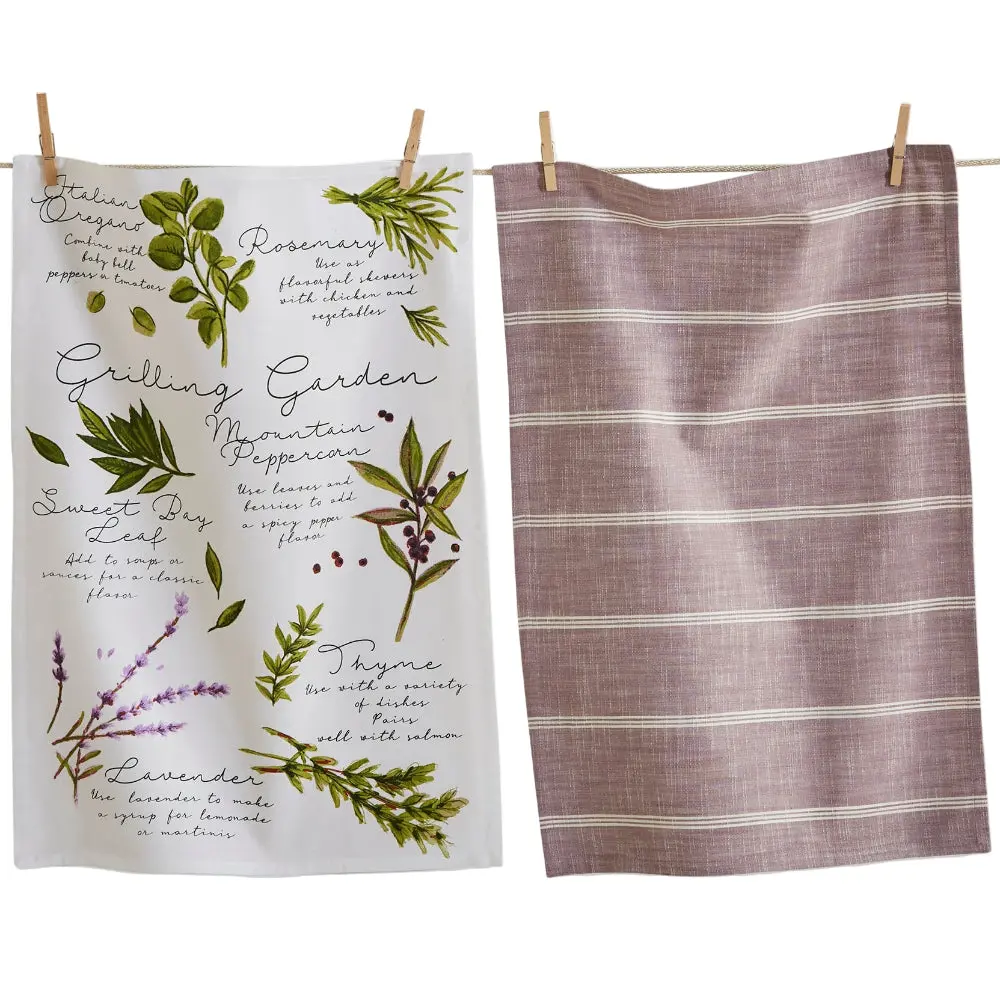 Grill Garden Cotton Dishtowel Set - 2 Pc. 1