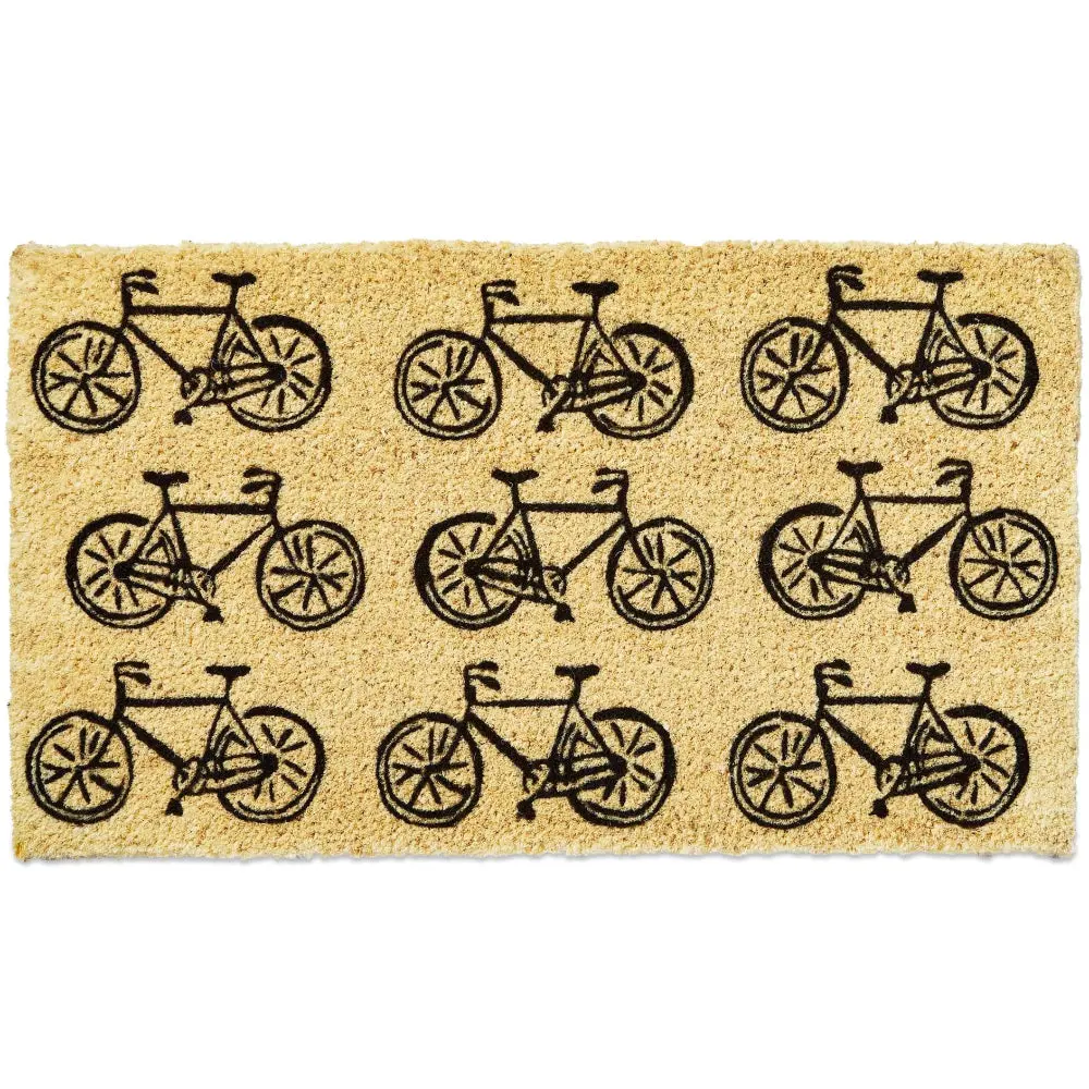 Bicycle Pattern Coir Mat - 17" X 30" 1