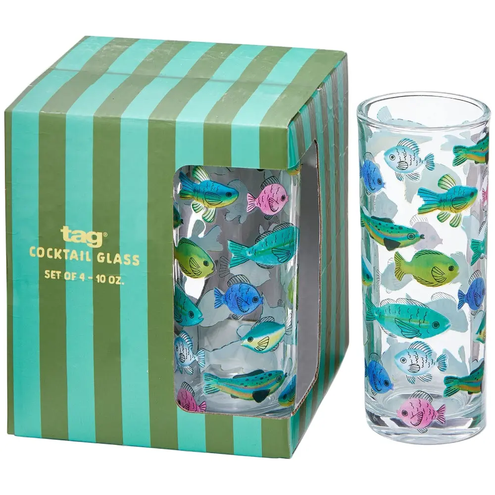 Tag "Make A Splash" Cocktail Glasses - 4 Pc. 1