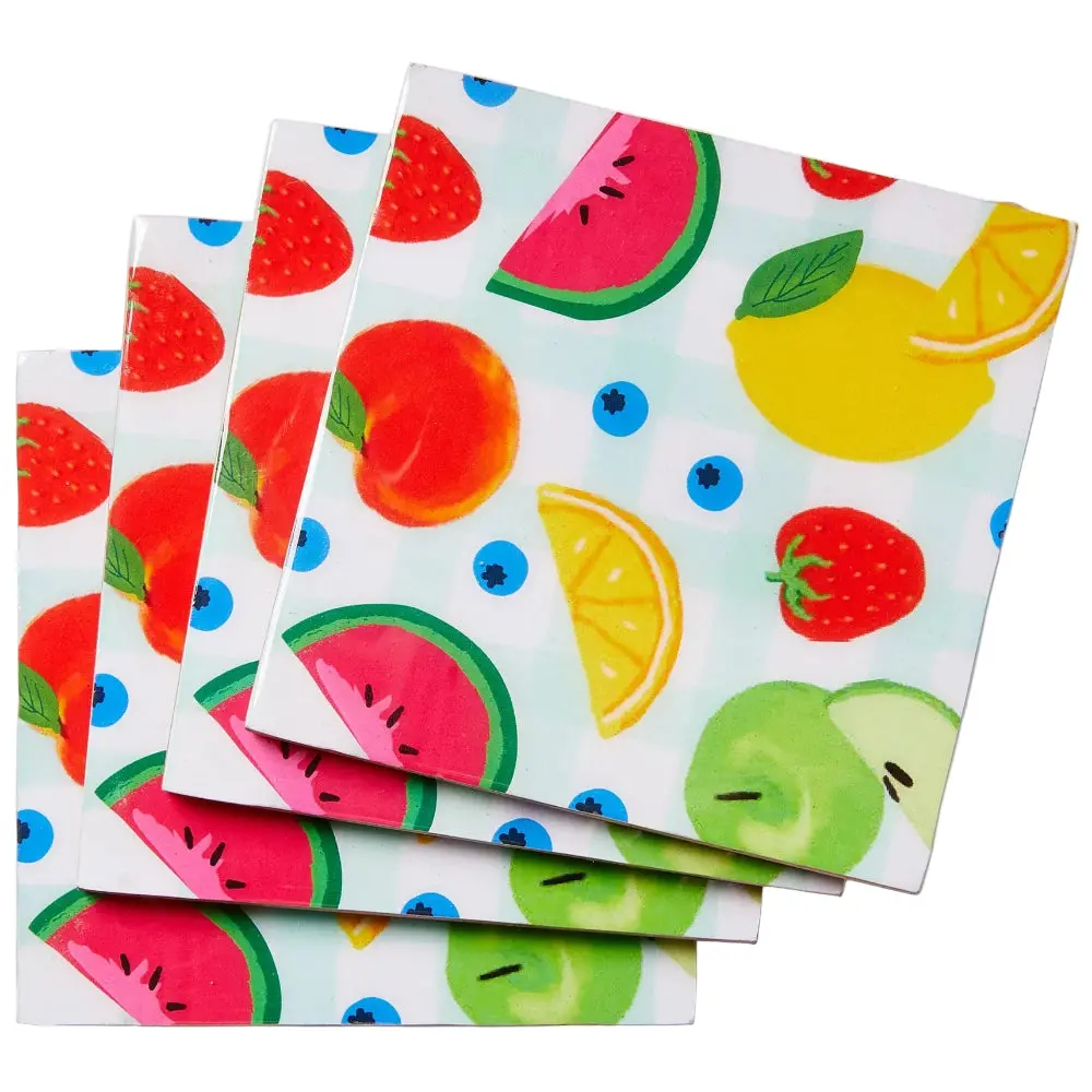 Tag Fresh Pick Mdf Square Coasters - 4 Pc. 1