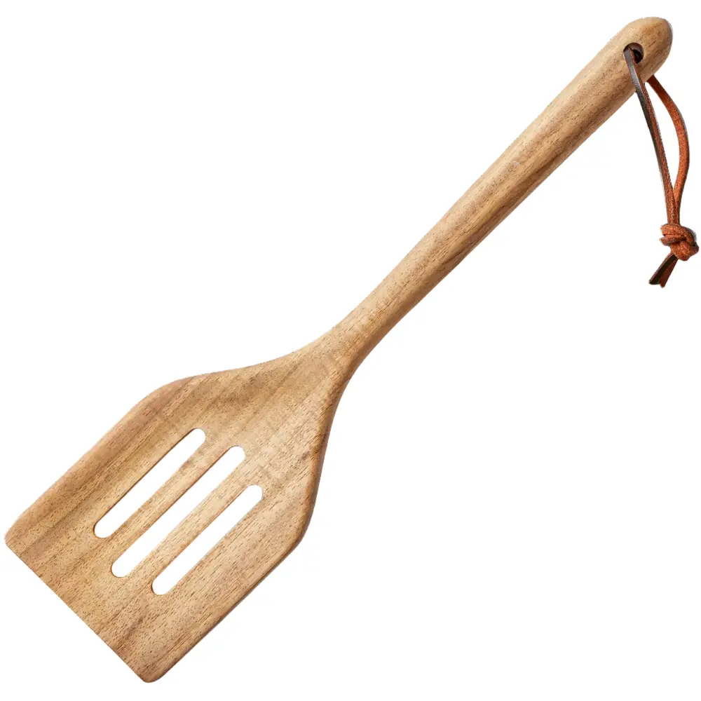 Tag Acacia Wood Slotted Spatula - 12" 1