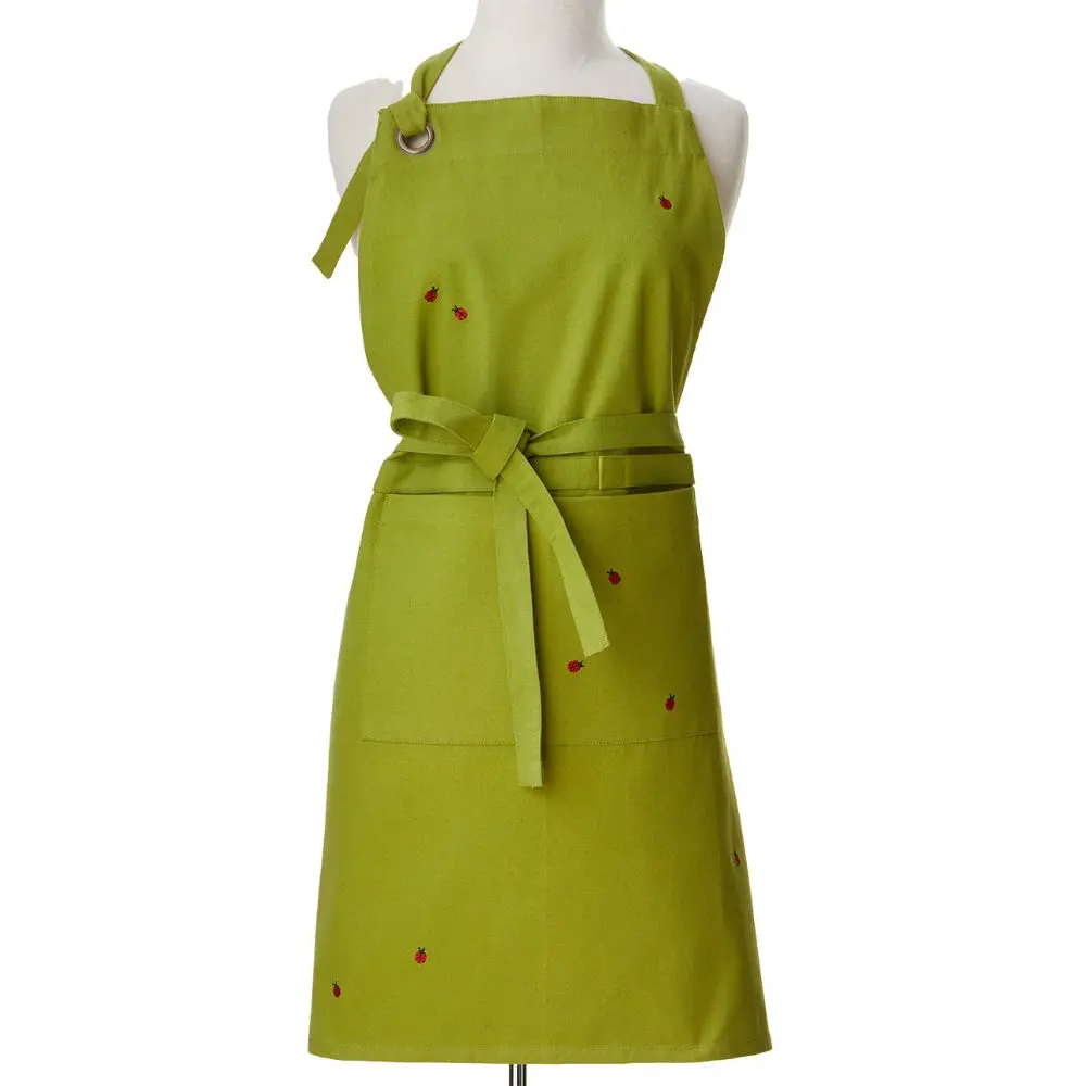 Tag Garden Path Green Cotton Canvas Apron 1