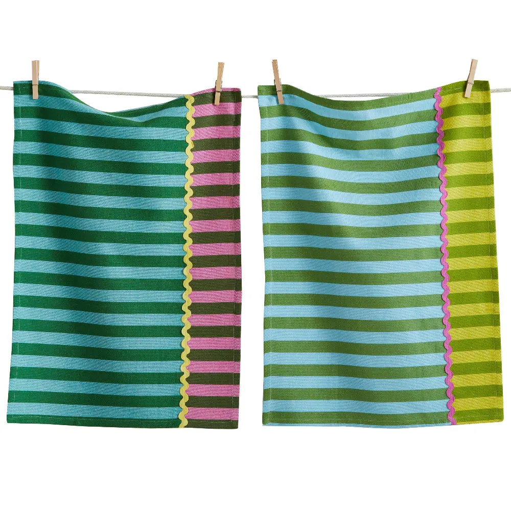 Tag Cabana Stripe Cotton Dish Towels - 2 Pc. 1