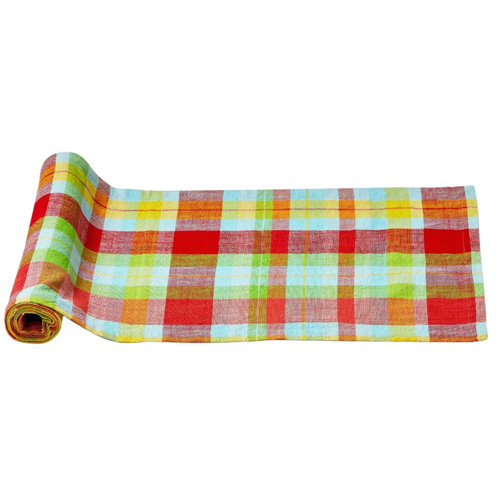 Tag Fresh Pick Plaid Cotton Table Runner - 14.5" X 72" 1