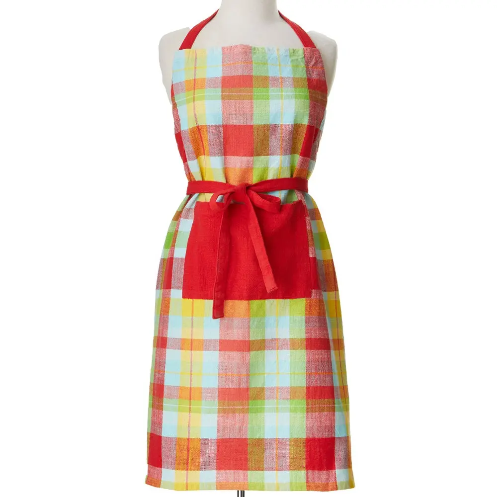 Tag Fresh Pick Plaid Cotton Apron 1
