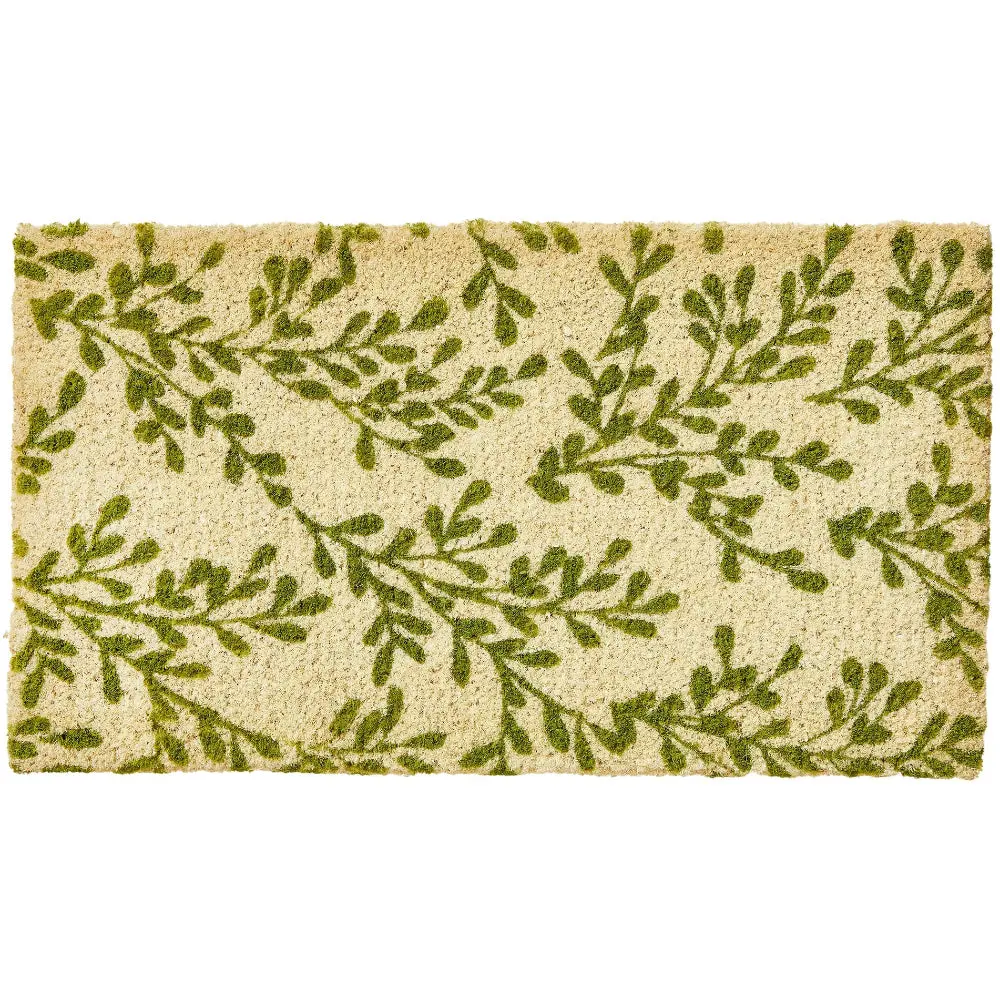 Tag Classic Sprigs Coir Mat - 17" X 30" 1