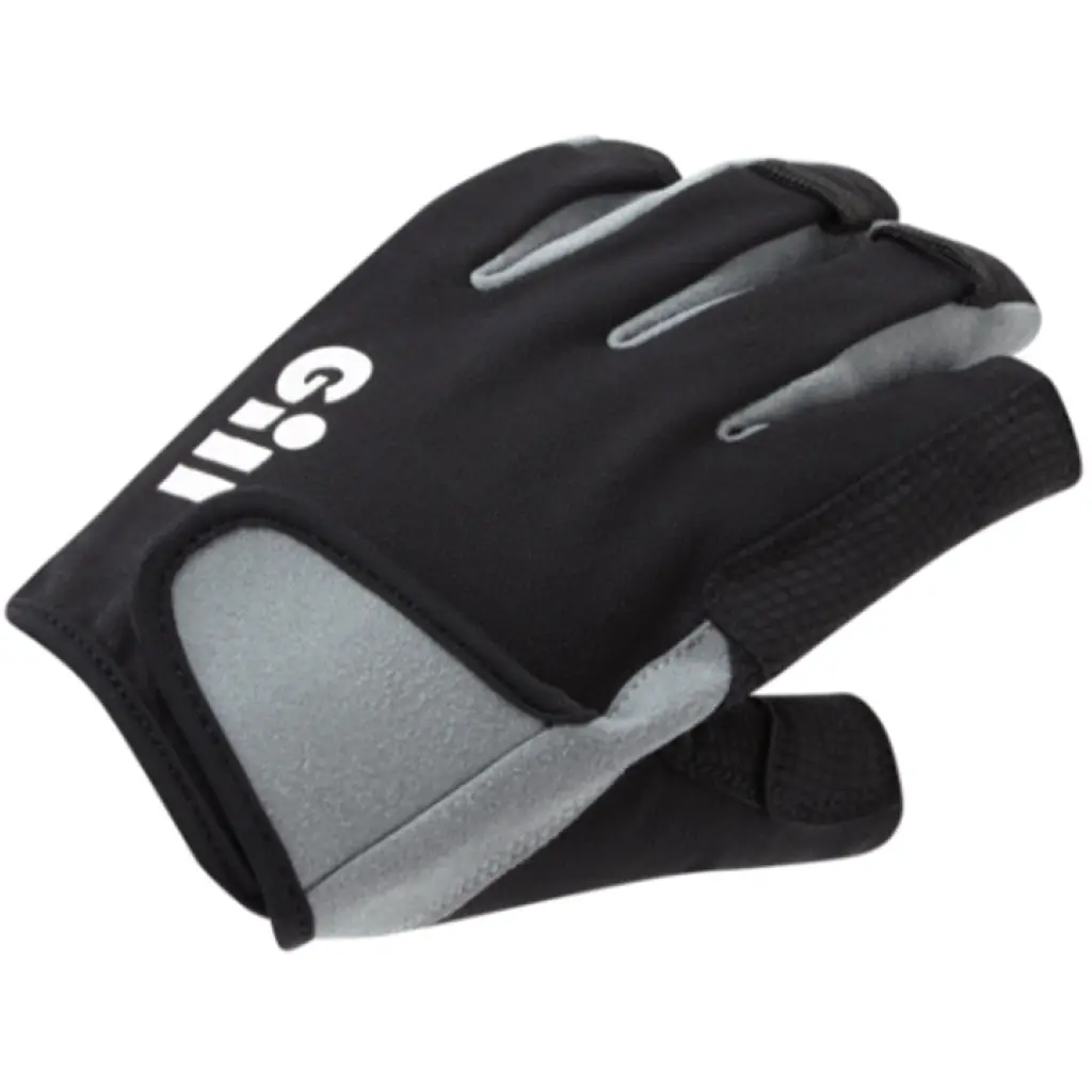 Gill Black Deckhand Gloves - Short Finger 1