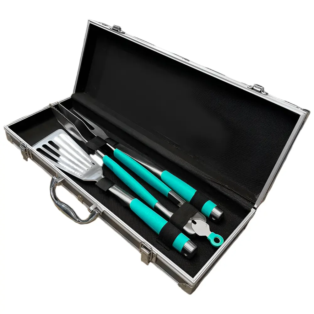 Toadfish Grilling Spatula, Tongs, & Fork Set W/ Case - 3 Pc. 1