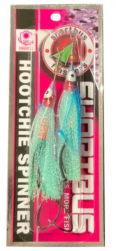 Shortbus Hoochie Tinsel Spinner Rig - 2Pk 1