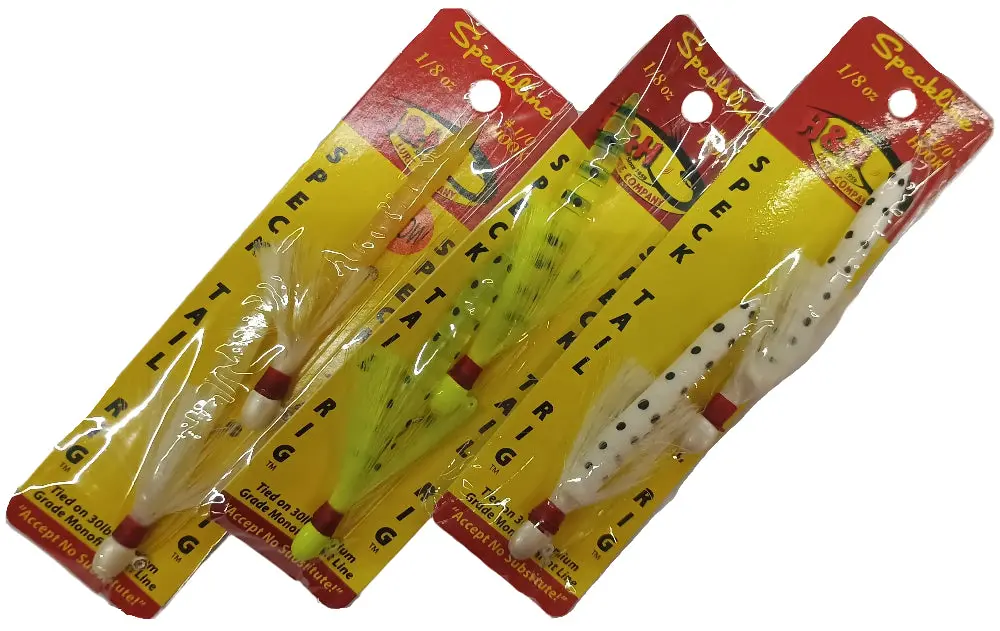 H&H Speckline Speck Tail 1/8 Oz. Double Rig Lures 1