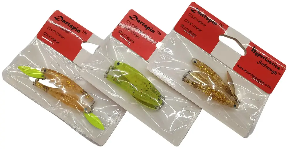 Hyperlastics Dartspin 3.5" Soft Lures - 2 Pc. 1