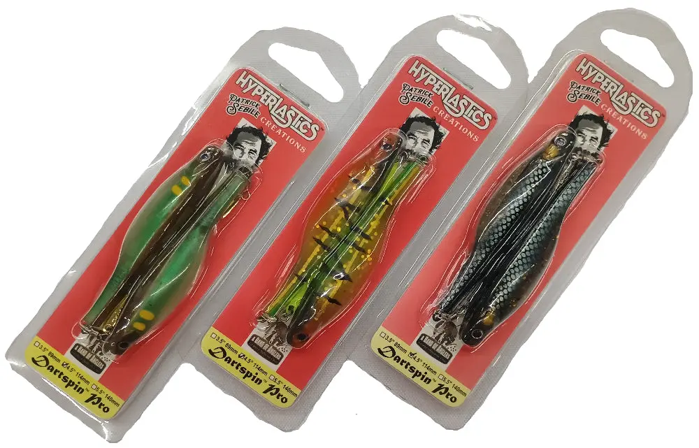 Hyperlastics Dartspin Pro 4.5" Pre-Rigged Soft Lures 1