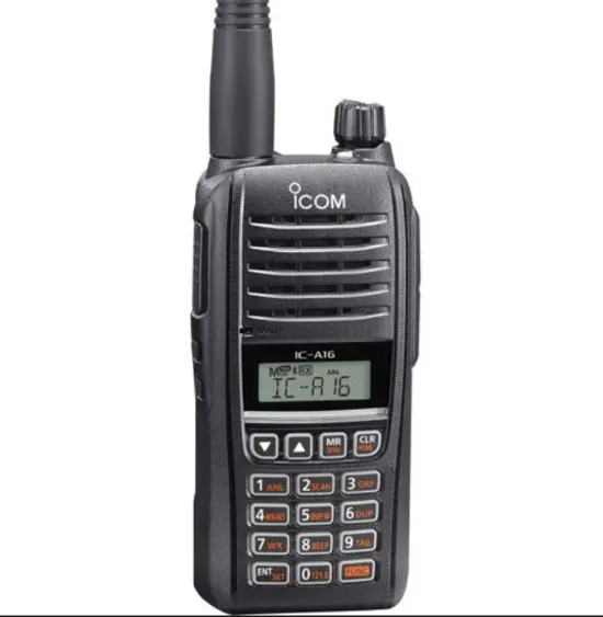 Ic-A16 Series Com Only W/Bluetooth Airband Handheld Transceiver 1