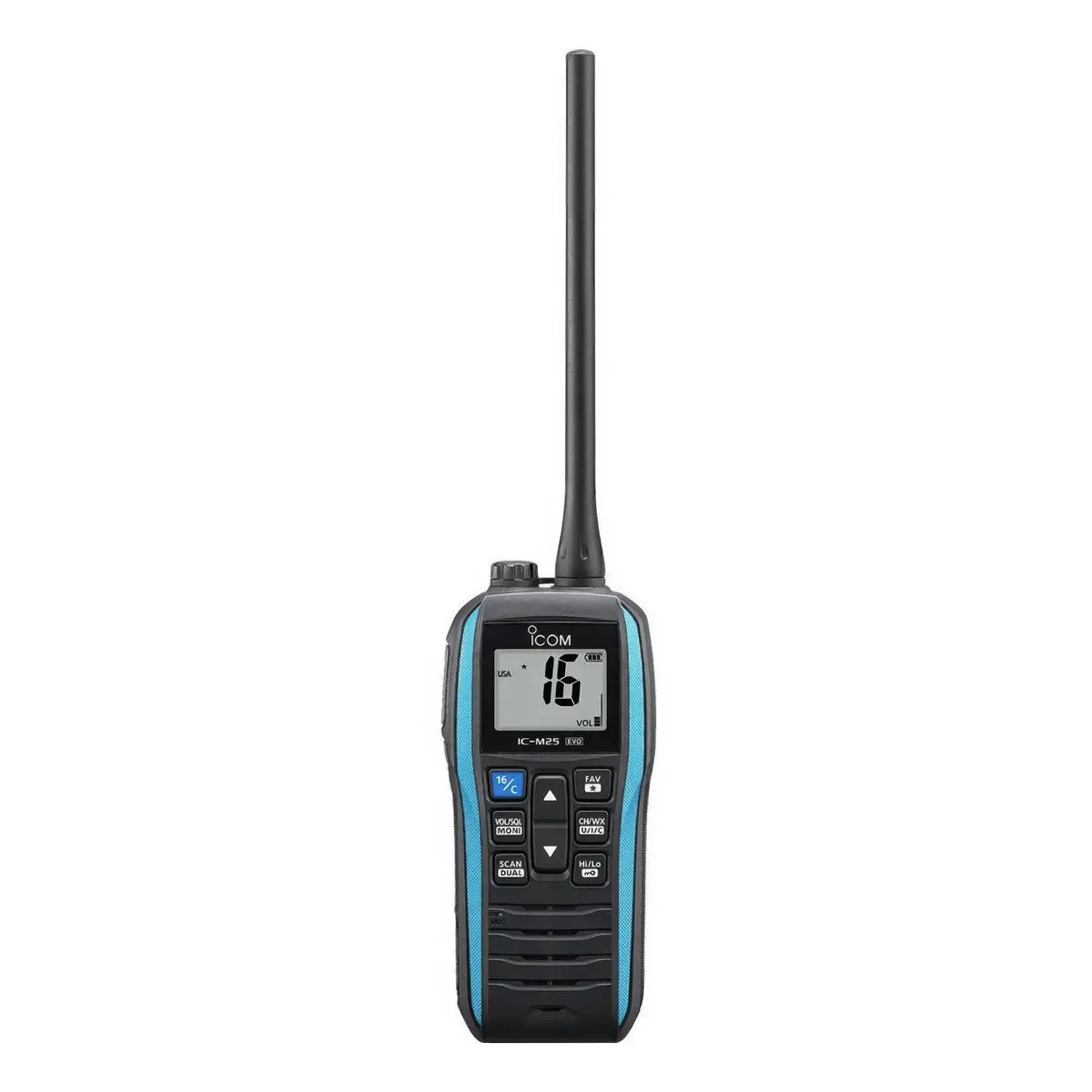 Icom Ic-M25 Evo Handheld Vhf Marine Radio - Blue 1