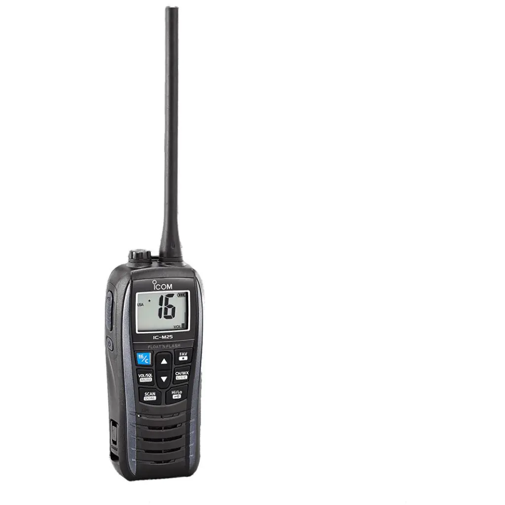 Icom Ic-M25 Handheld Vhf Marine Radio - Black 1