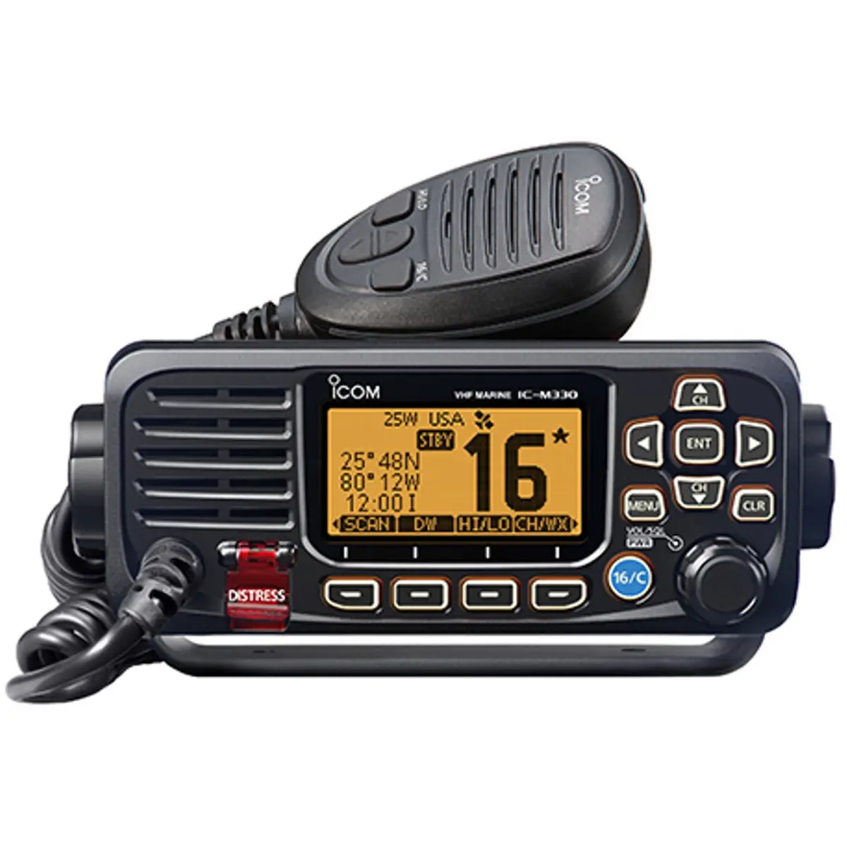 Icom M330 Vhf Marine Radio - Black 1