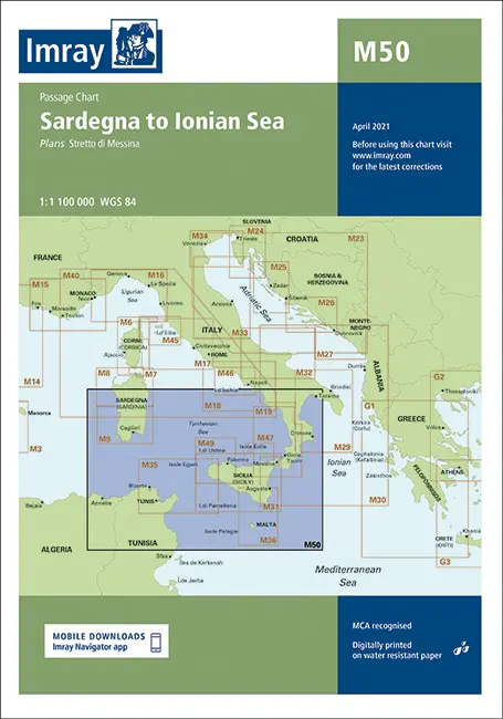 Imray M50 Sardegna To Ionian Sea 1