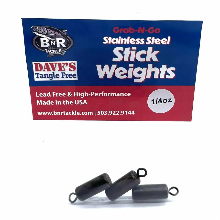 Bnr Steel Stick Fishing Weights 1/4 Oz 1