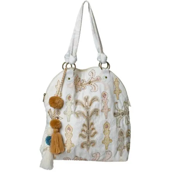 Jane Marie Natural Beauty Cotton Tote - 17" X 18" 1