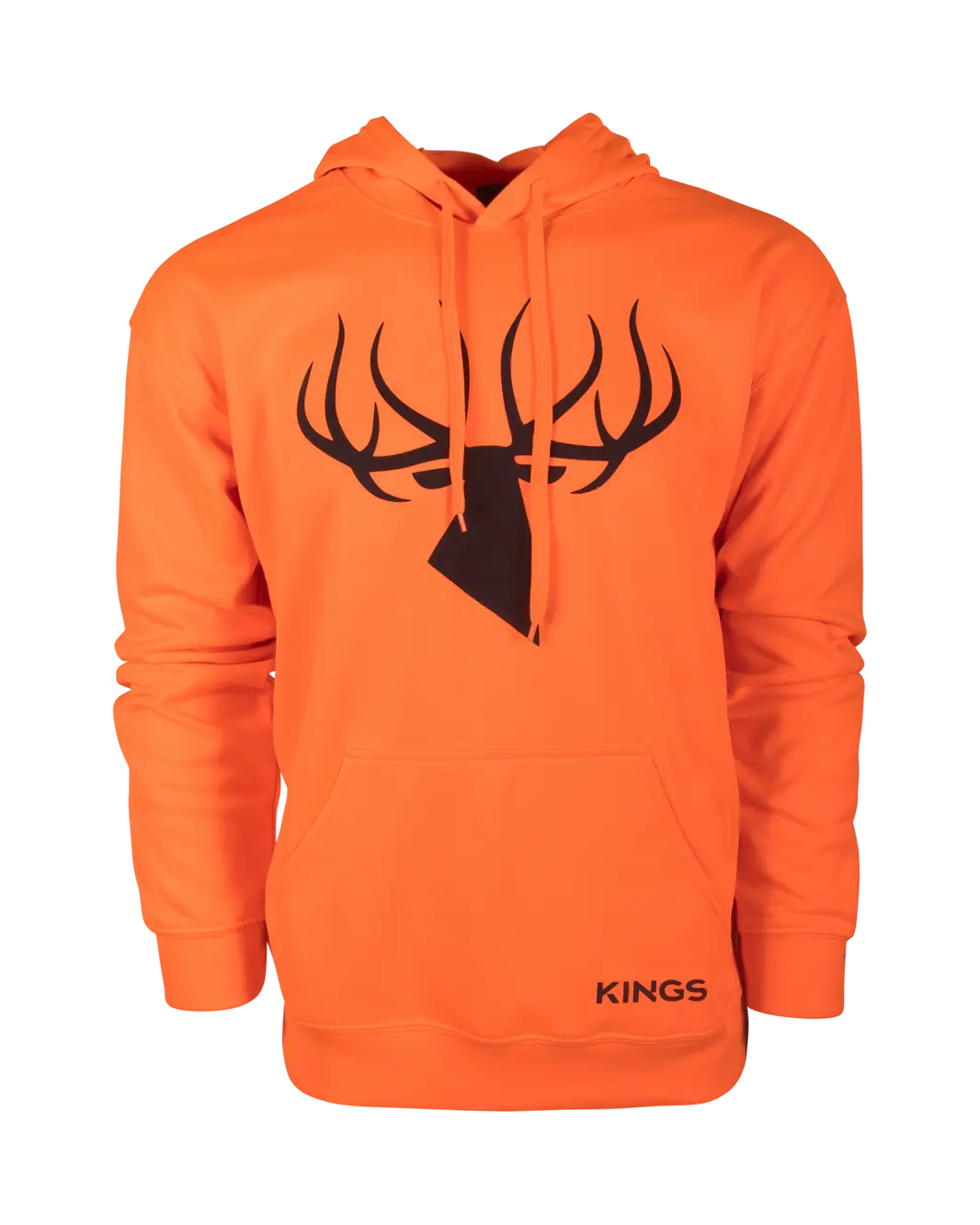 King Camo Blaze Orange Poly Hoodie 1
