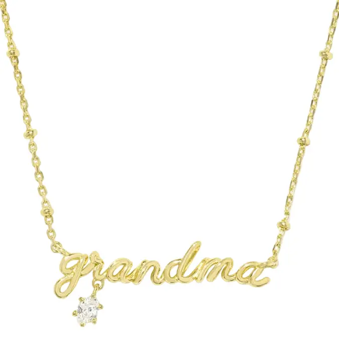 Kendra Scott "Grandma" Gold Pendant Necklace 1
