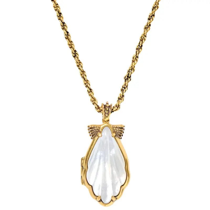 Kendra Scott Alexa Gold Locket Short Pendant Necklace 1