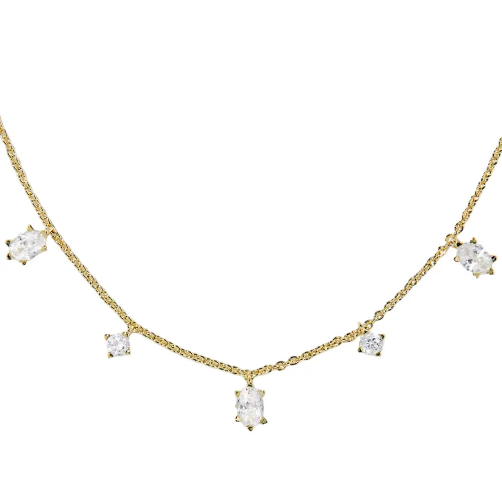 Kendra Scott Cailin Gold Delicate Crystal Necklace 1