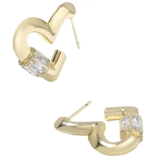 Kendra Scott Emery Heart Hoop Earrings 1