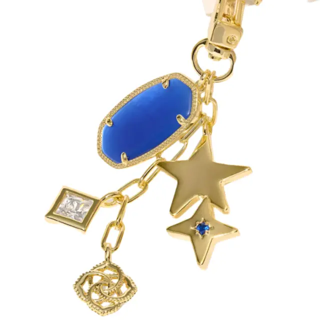 Kendra Scott Gold & Crystal Game Day Bag Charm 2